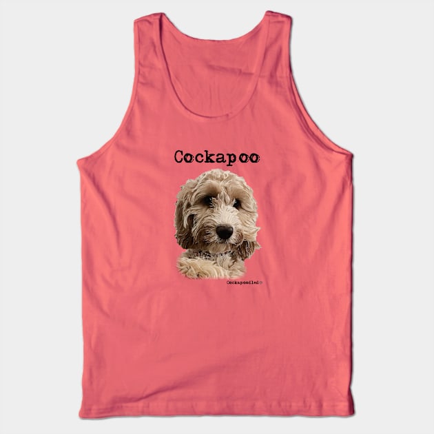 Golden Apricot Cockapoo / Spoodle and Doodle Dog Tank Top by WoofnDoodle 